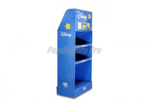 China Recycled Blue Cardboard Retail Point Of Sale Displays Decorative For Disney Toys on sale