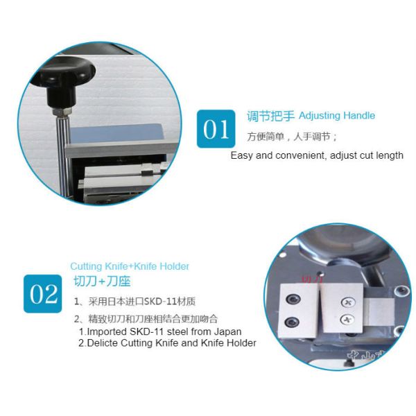 Semi - Automatic 60Hz Radial Cutting Machine For Radial Components Leg