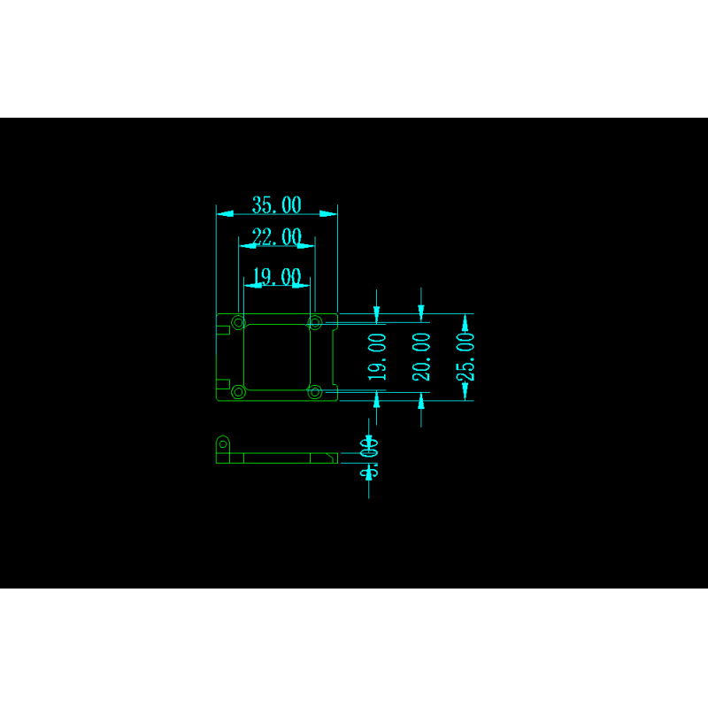 CNC Processed Custom Test Socket Holder for BGA/QFN 35MM 25MM BGA Test Socket Housing KR-2535-SP Custom
