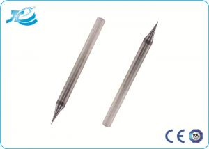 China TiAlN Coating Solid Carbide Cutting Tools , 0.5 mm Micro Diameter Flat End Mill on sale
