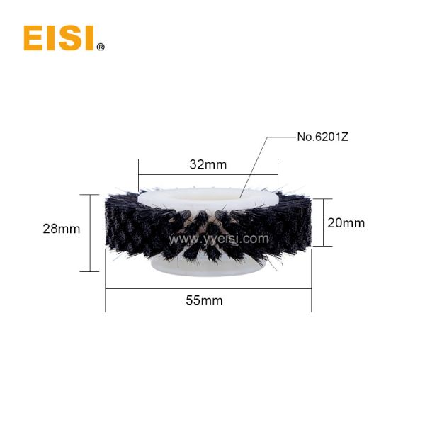 Brush wheel of Roland 700 (with 6201Z bearing)