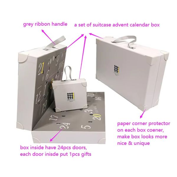 XL Packaging Custom Gift Box Packaging Custom Luxury Christmas Makeup Count Down Box Cosmetic Advent Calendar Packaging Box Advent Calendar Gift Box