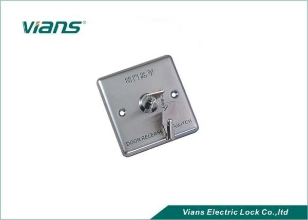 Durable Aluminum Alloy Door Exit Button / push button exit switch With Emergency