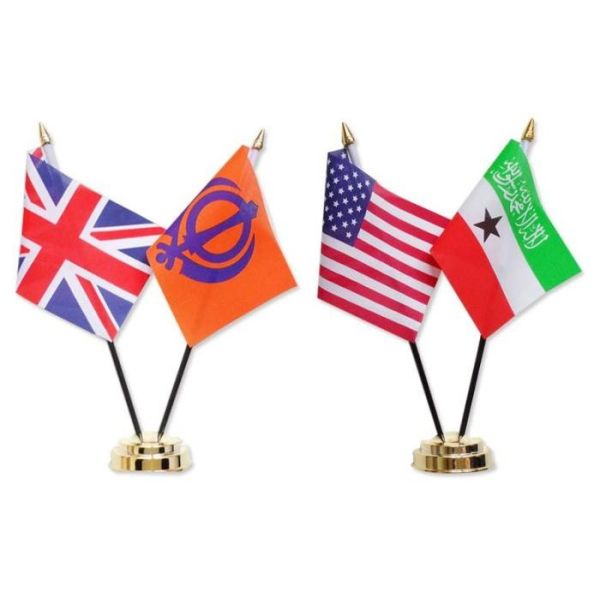 National Miniature Table Flags BSCI Certification , Desktop American Flag With