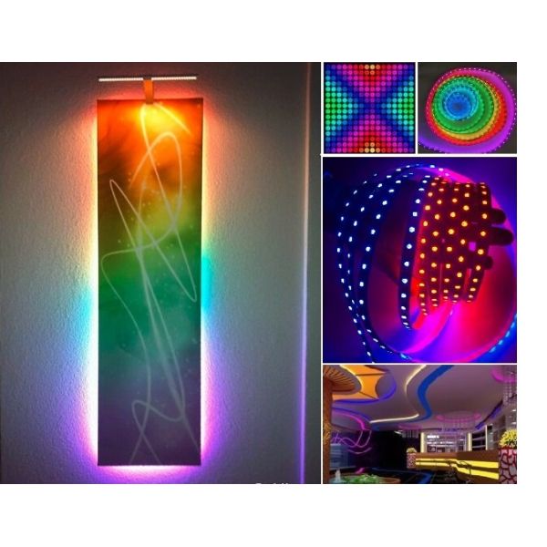 LPD6803 External IC High Output Pixel LED Ribbon Lights , Under Cabinet LED Tape Lighting