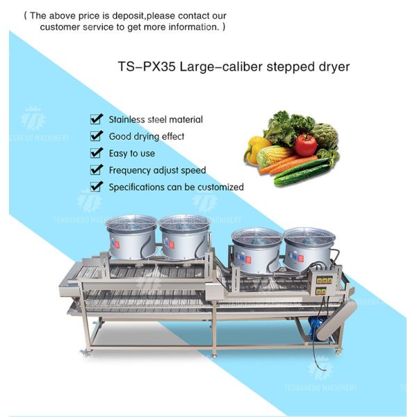 350KG Natural room temperature stainless steel air drying machine air drying line strong flow turnover air drying