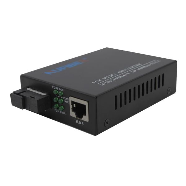 FCC Approved POE Powered Switch Single Mode Fiber Media Converter