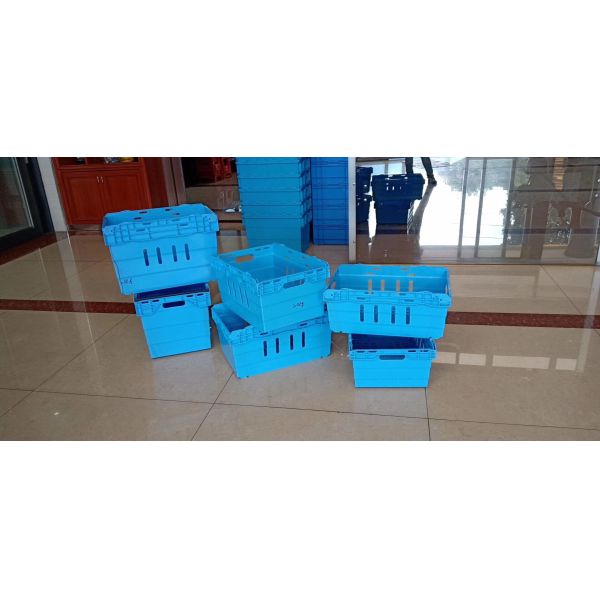 Supermarket Stacking Storage Boxes 600*400mm Virgin PP Material 6 different Height