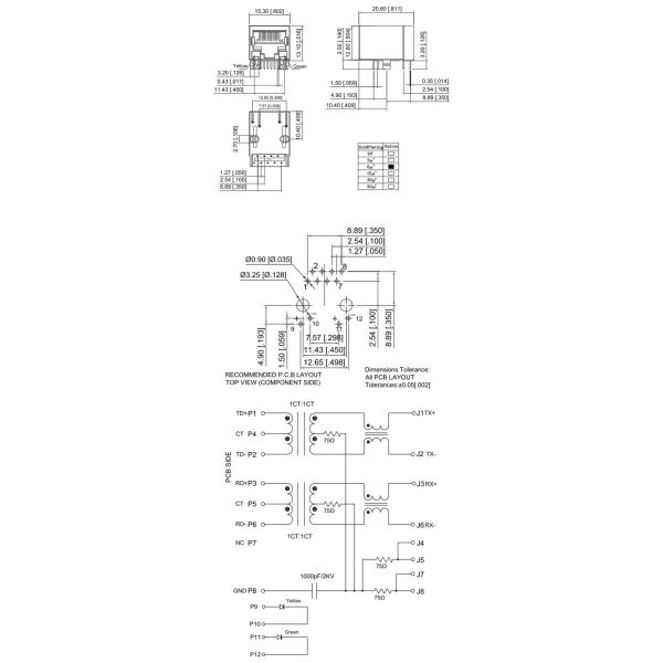 Plastic RJ45 Single Port