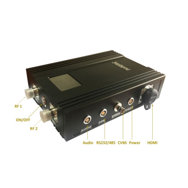 5km Tight Backpack COFDM Digital Wireless Video Audio Transmitter with 1/8 1/4 Guard Interval and Only 200ms Delay Time