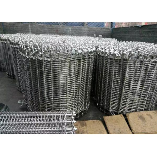 Professional Chain Mesh Conveyor Belt , Steel Mesh Belt 304/316 Stainless