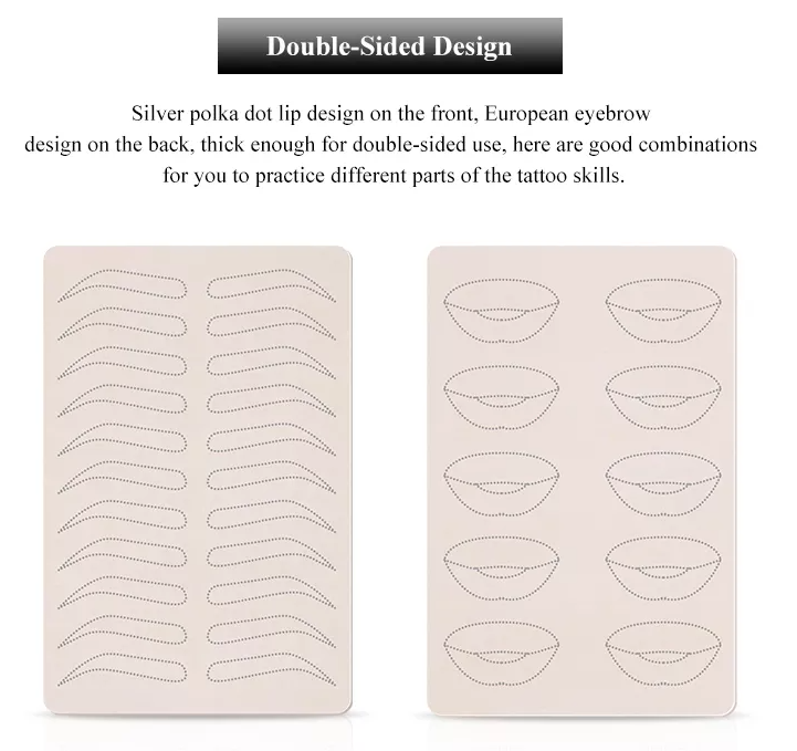 Microblading Inkless Artificial Practice Skin Double Sides Tattoo Practice Skin