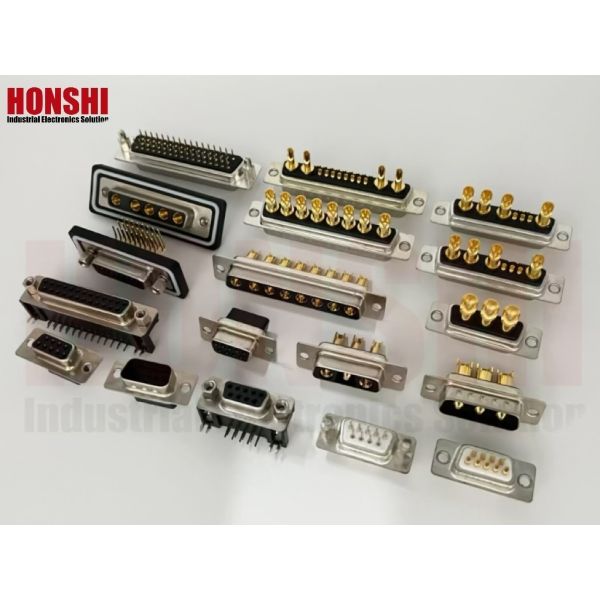 ISO9001 5w5 Dusb Pcb Male Dip Male Combo Dsub Rf Coaxial 9w4 Power 7w2 High Current D Sub Db 8w8 40a Connector
