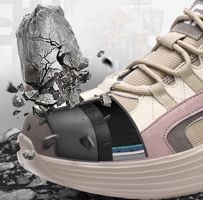 New Women's Safety Work Shoes Steel Toe Anti-Smash Anti-Puncture Lightweight Comfortable All-Season Design