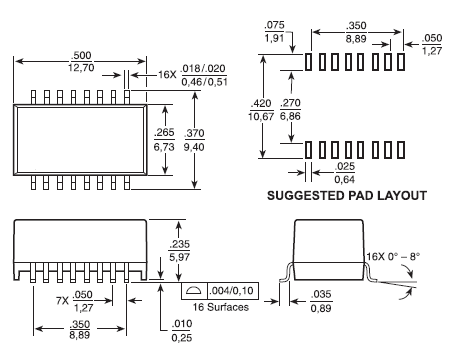 SMD PoE Lan Transformer H1197NL Dual Port AC 1500V RMS For IP Phone