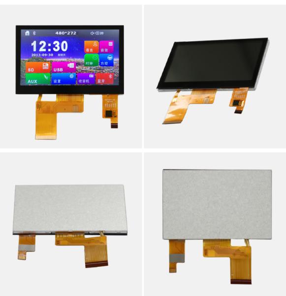 Customized TFT LCD Touch Screen 8 Bit RGB Interface 4.3 inch Capacitive Touch