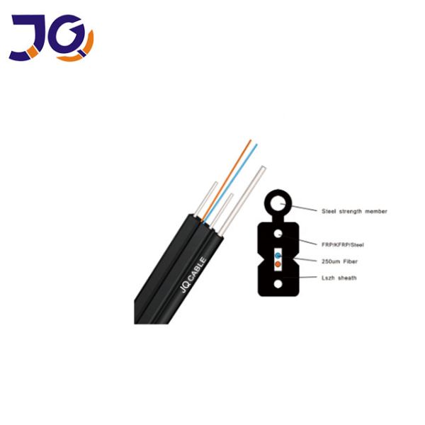 G652D Aerial 1 2 4 Core FTTH Fiber Optic Drop Cable
