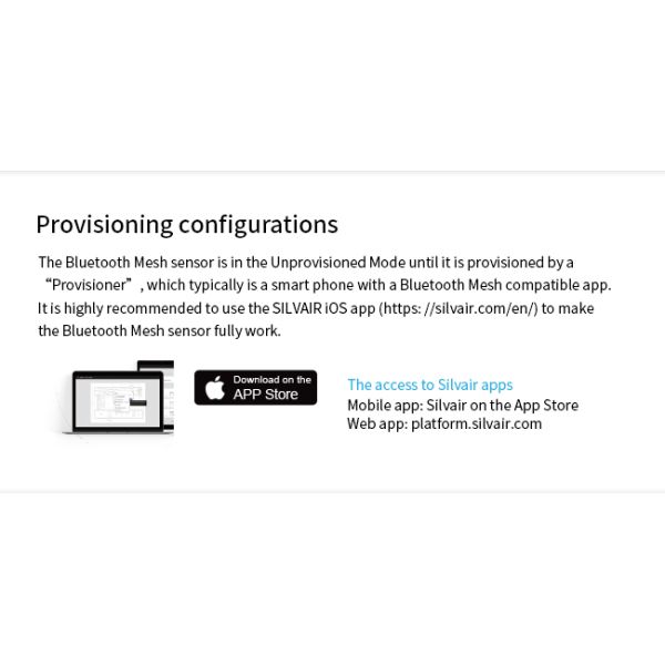 Audio-jack connection microwave motion sensor HNB124MW, Silvair BLE mesh enabled, with Daylight Harvest Function