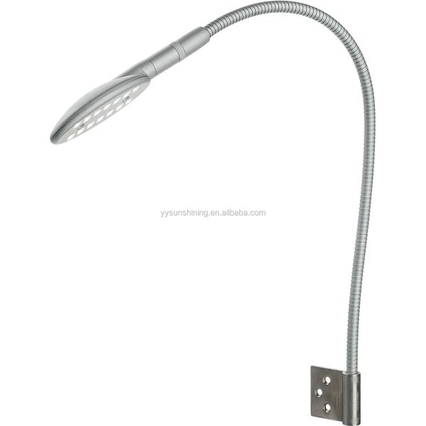 Multi-Mounted Adjustable LED Bed Reading Light with Touch Switch and Gooseneck Mount
