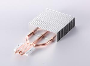 Quality Soldering Aluminum Fin Heat Sink With Copper Pipes For Computer / CPU for sale