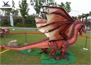 Quality Amusement Equipment Dinosaur Lawn Statue Facility Lawn Artificial Dragon Statues for sale