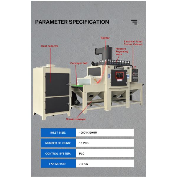 Custom Sized Automatic Sandblasting Machine With High Precision