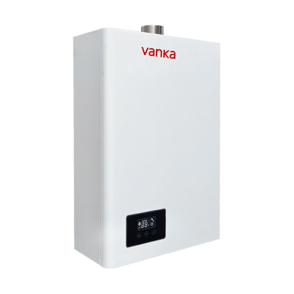 White 16L Digital Thermostatic Gas Water Heater with Single Flue Design Energy Saving and Quiet Operation