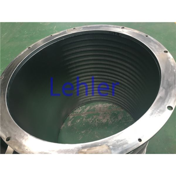 Slotted Pressure Screen Basket Paper Mill Bar Type With Hard Chrome Surface