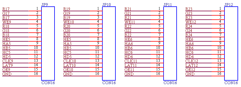 Sysolution receiving card D60-16, 16HUB75 ports support P1.538, P1.5,P1.667 modules