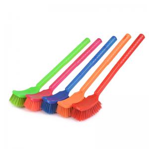 China Plastic 45×5cm Long Handle Toilet Brush Double Sided Hockey Brush For Cleaning on sale
