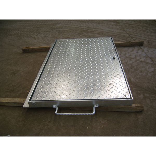 galvanized parking lot grate