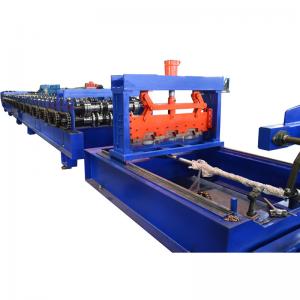 China Metal Deck Floor With Ribs Roll Forming Equipment PLC Control With Touch Screen on sale