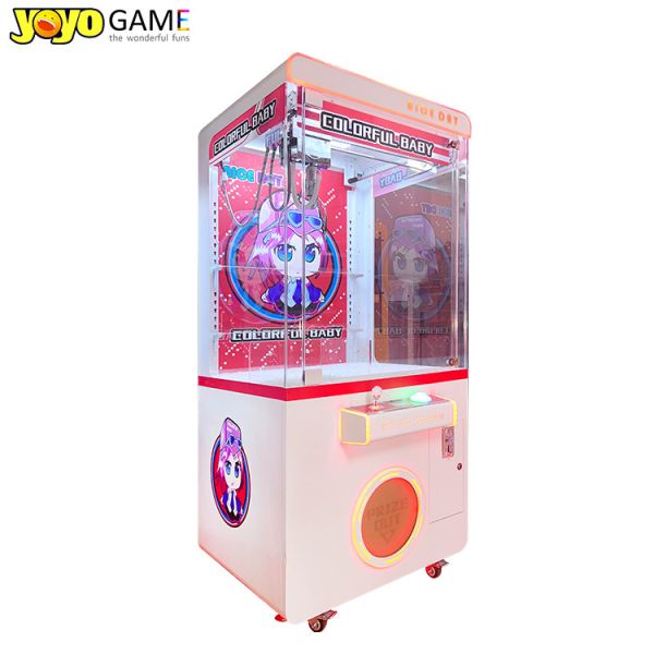 New Transparent Claw Crane Machine Coin Operated Game Toy Vending Arcade Machine Metal Cabinet With Bill Acceptor