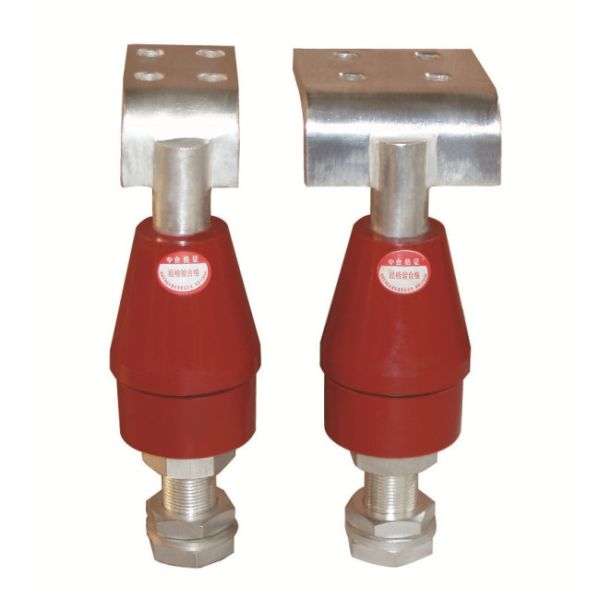 Red Cast Epoxy Resin Insulator Bushing Wear Resistant Seamless Finish