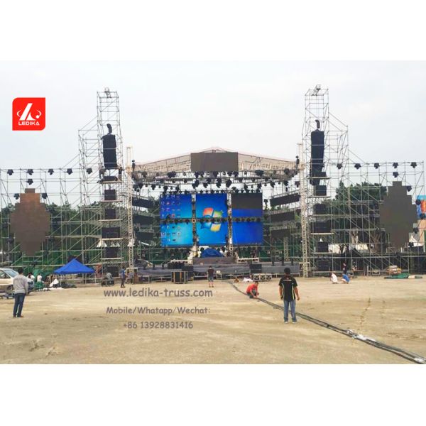 4m Length Scaffolding Frame Layer Truss Line Array Speaker And Audio