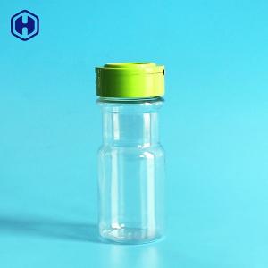 Quality Clear Powder Spice Jar Sifter Caps Fully Air Tight Plastic Spice Bottles for sale