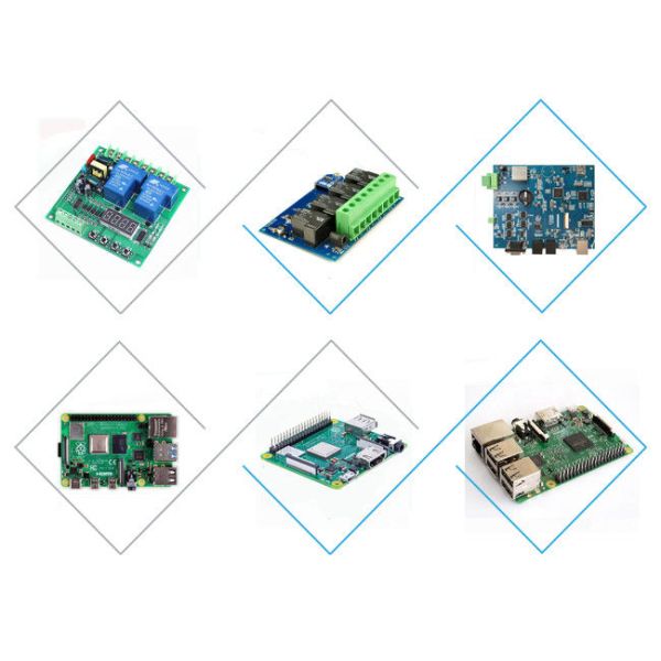Fr4 Through Hole Double Sided PCB Assembly Drawing Carbon Ink 2 Layers PCB