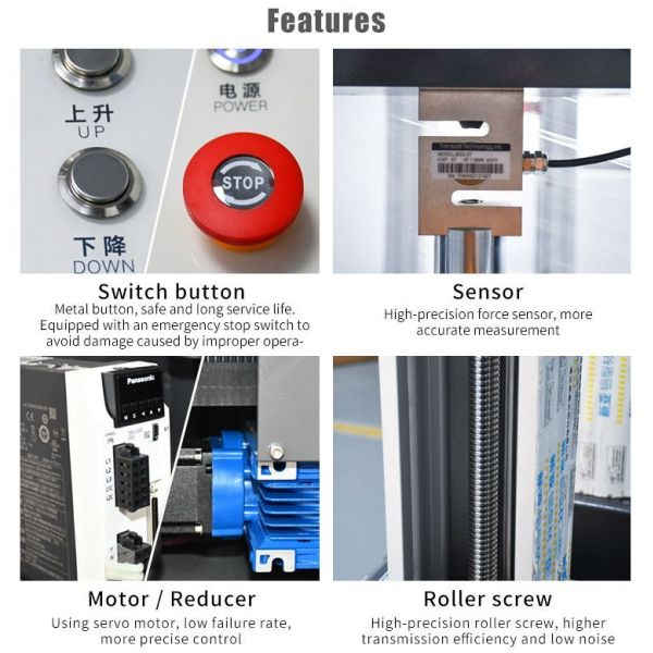 5kn 10kn 20kn 50kn Universal Tensile Strength Testing Machine for Plastic