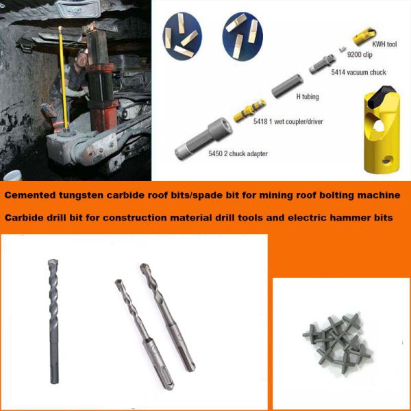 Sand Blasting Percussion Carbide Tipped Drill Bits Tips High Performance