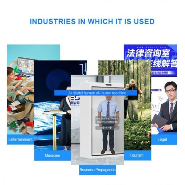 86 inch transparent lcd monitor 3D Holographic display box AI Digital Human all-in-one machine