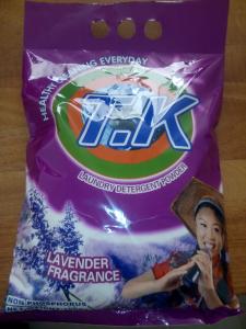 Active matter 13% lavender fragrance T.K branded laundry detergent/1 kg detergent powder with lavendar smell