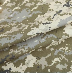 China Military Camo Material Polyester Cotton Blended Ukrainian Army Tent Fabric on sale