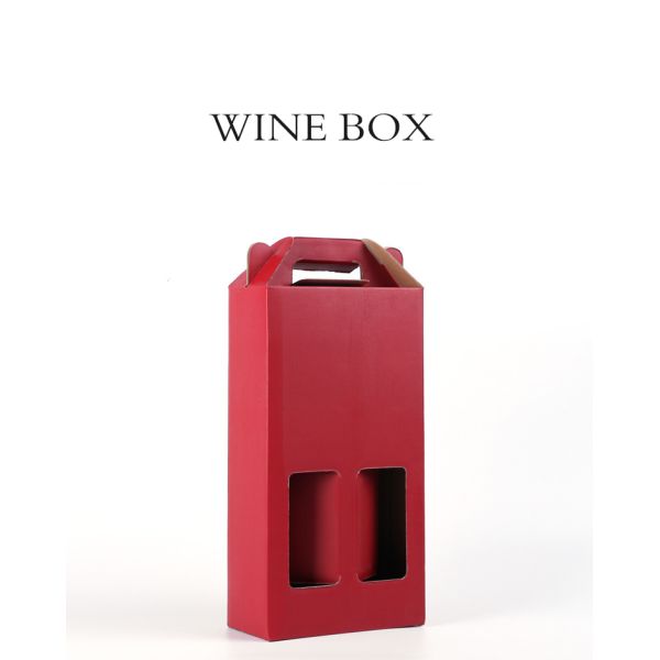 Printable Wine Corrugated Gift Box Antiwear Multipurpose Practical