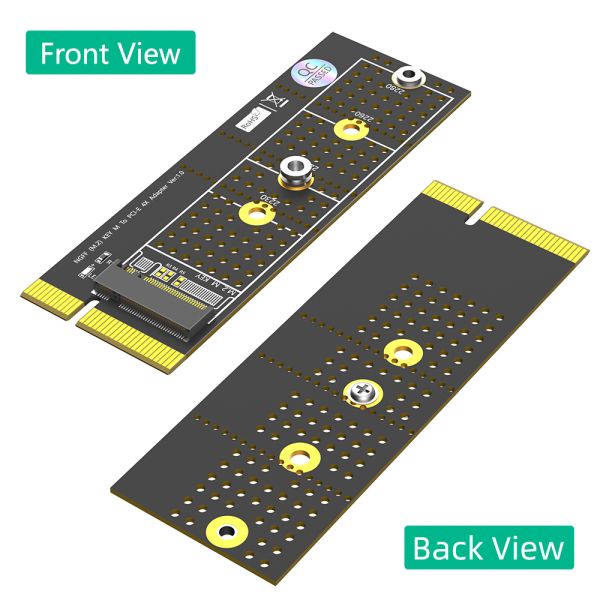 NGFF(M.2) Nvme M Key SSD To PCI- E 1X Adapter With Heatsink vertical Installation