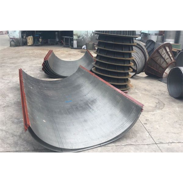 Sturdy Sieve Bend Screen 5-50mm Thickness 3x20mm Frame size Width 2.2-3.0mm wedge wire support wire