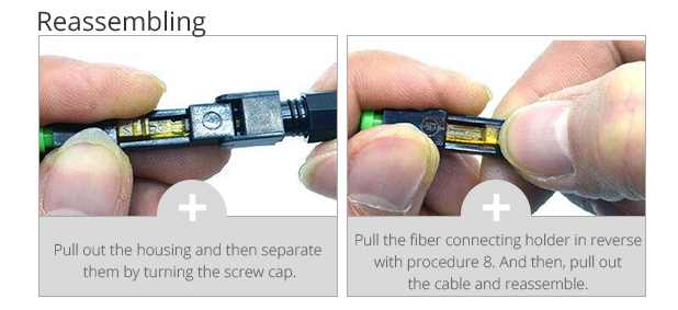 Pre Polished Ftth Fast Connector Ferrule Field Assembly Fiber Optic Connectors