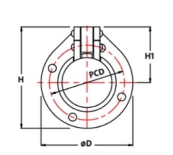 Double Hinge Flap Type Non Return Valve DN80 - DN600 For Sea Water Applications