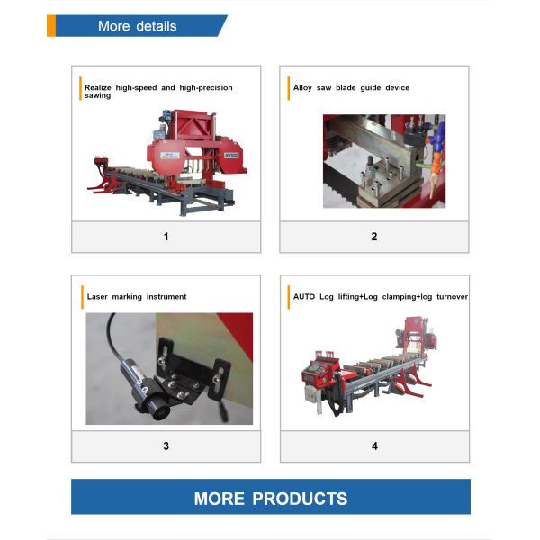 Max.Working Width 2000mm Portable Sawmill For High Precision Wood Cutting Machine