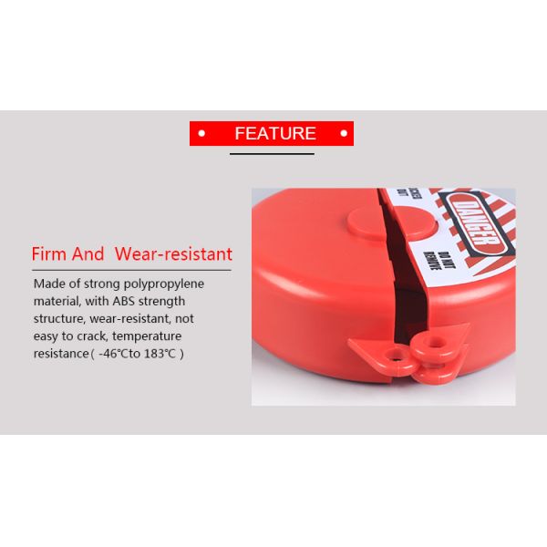 Wear Resistant Gate Valve Lockout With Engineering Plastic Nylon ABS Material