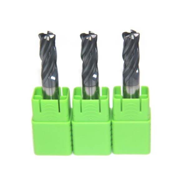 Four Flutes Corner Radius End Mill / Solid Carbide Milling Cutters Tool